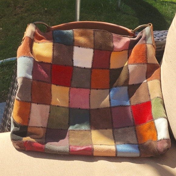 Lucky Brand Color Patchwork Purse, Multi Color. - Picture 5 of 7